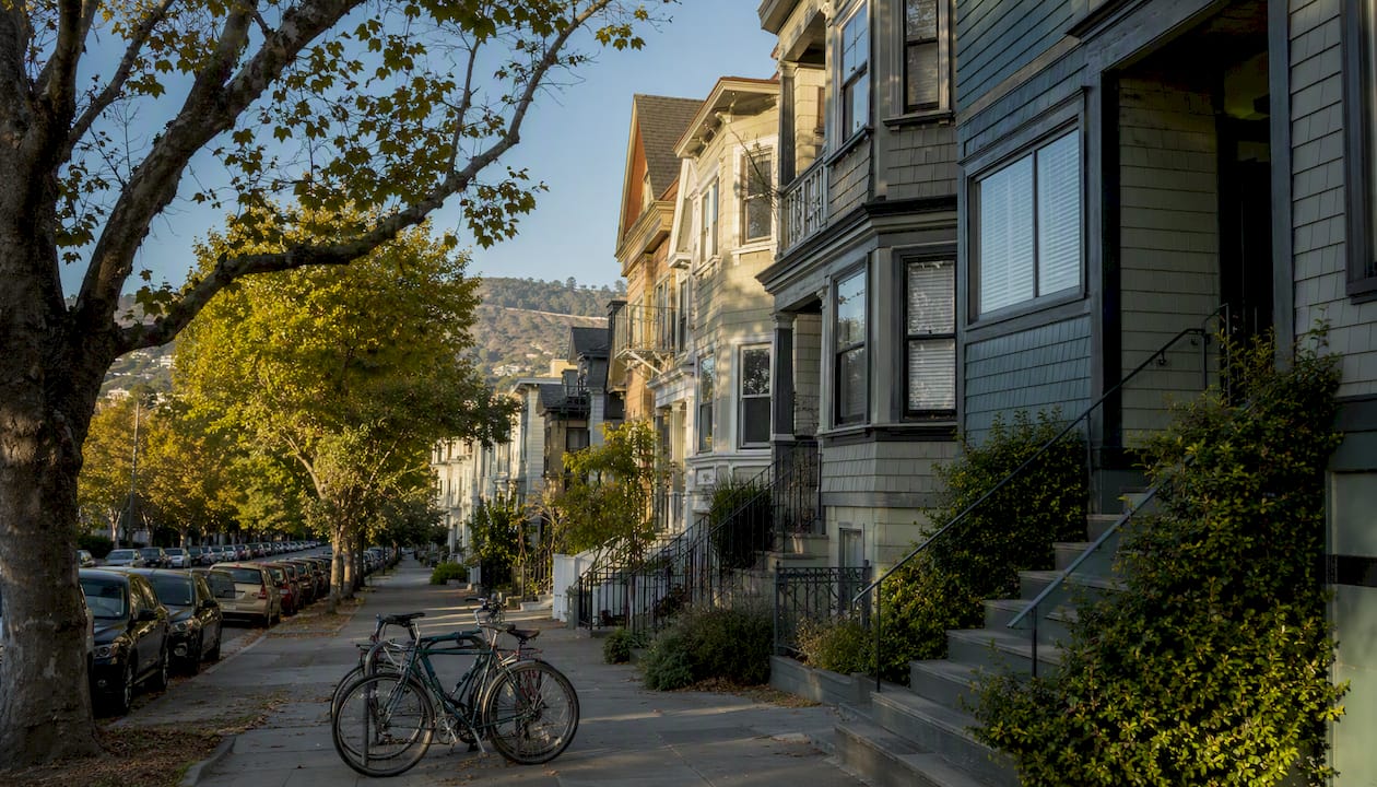 Bay Area residential neighborhood street