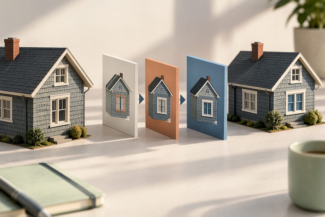 Illustration of historic exterior permit review