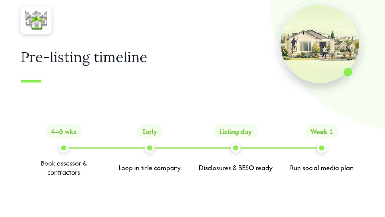 Four-to-eight-week Berkeley sale preparation timeline