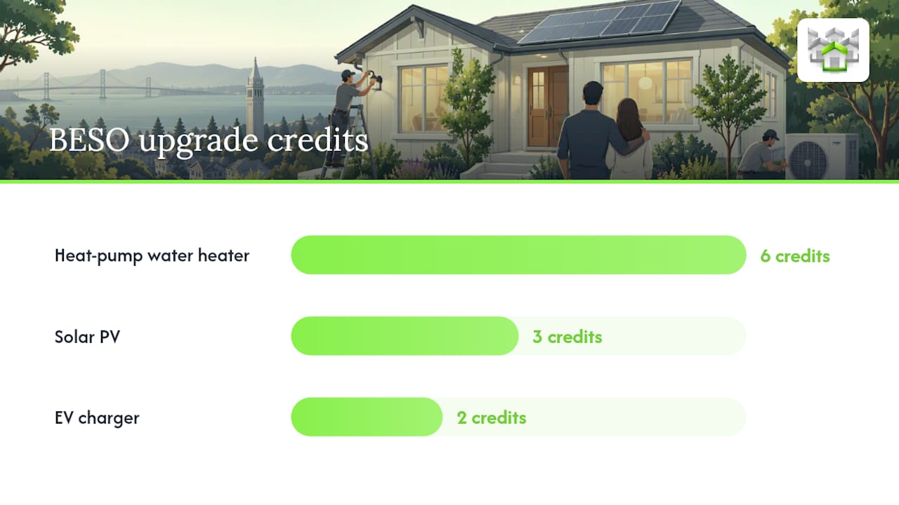 What Berkeley's BESO and Home Energy Score rules actually require — overview diagram